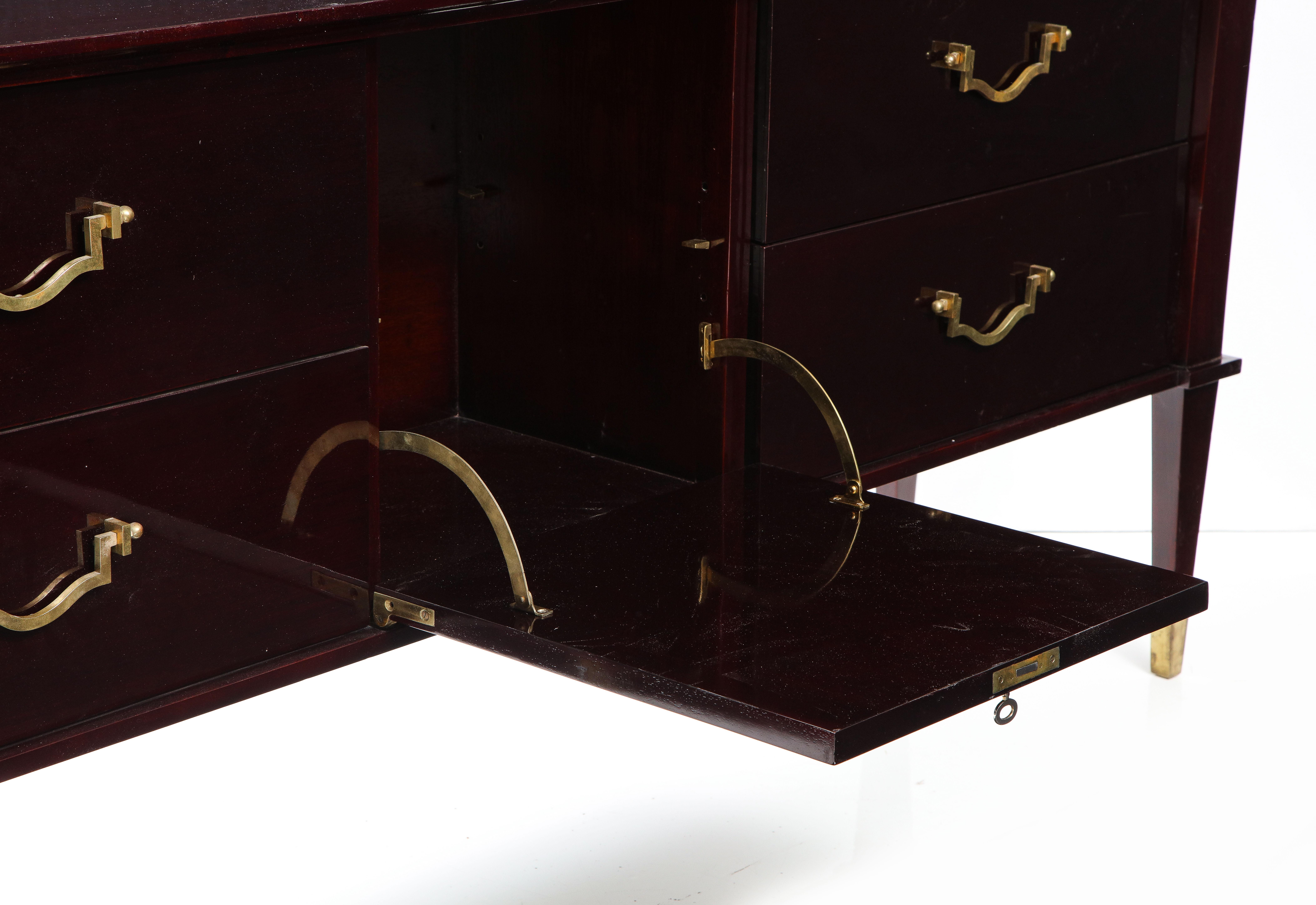 Lacquered Mahogany Cabinet by Roberto & Mito Block For Sale 5