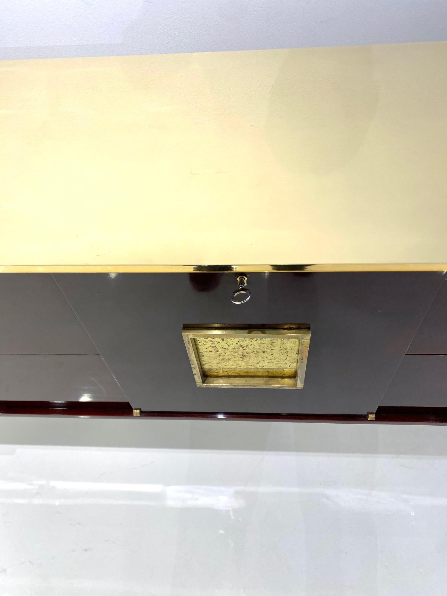 Lacquered Mahogany Cabinet by Roberto & Mito Block 9