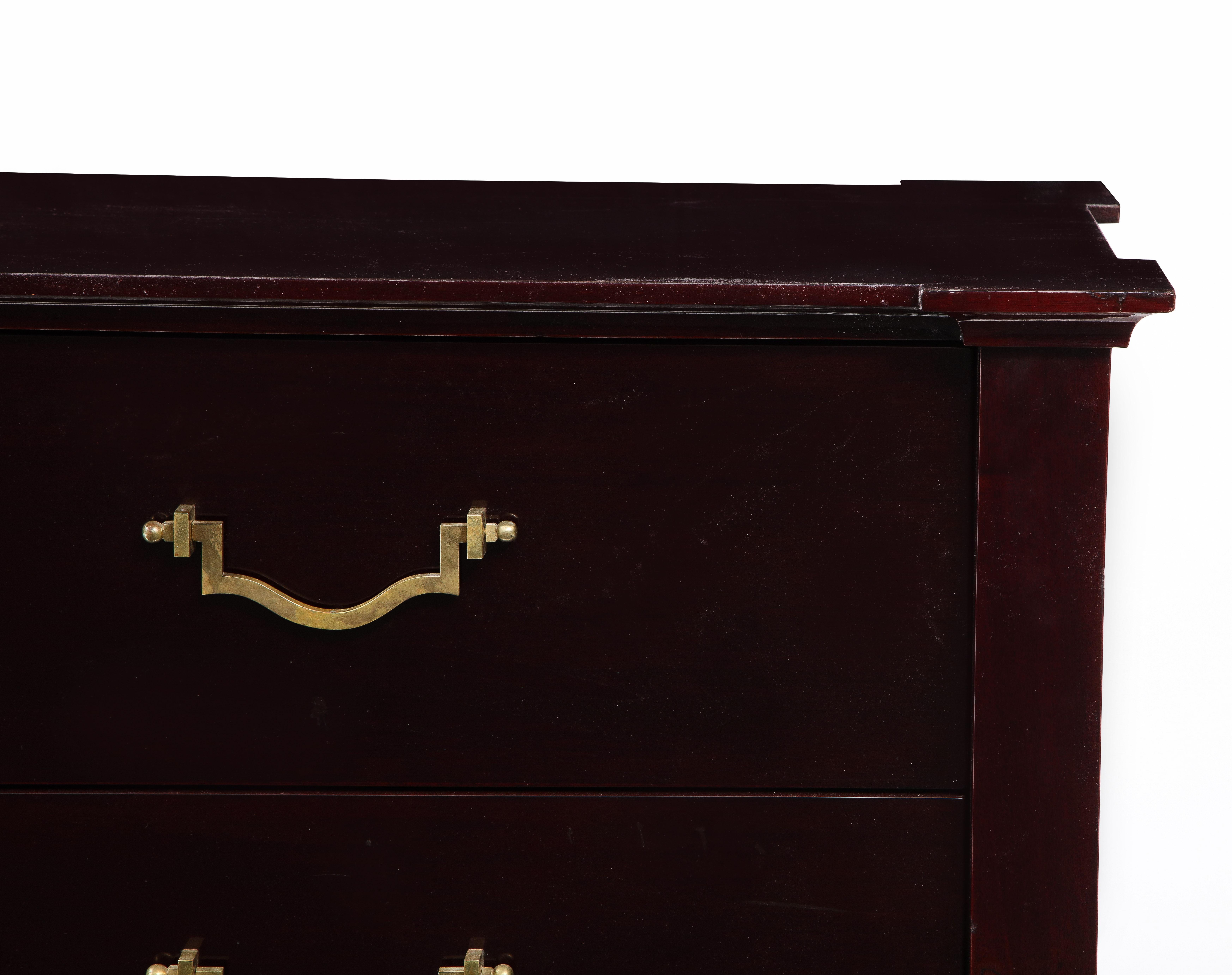 Lacquered Mahogany Cabinet by Roberto & Mito Block For Sale 1