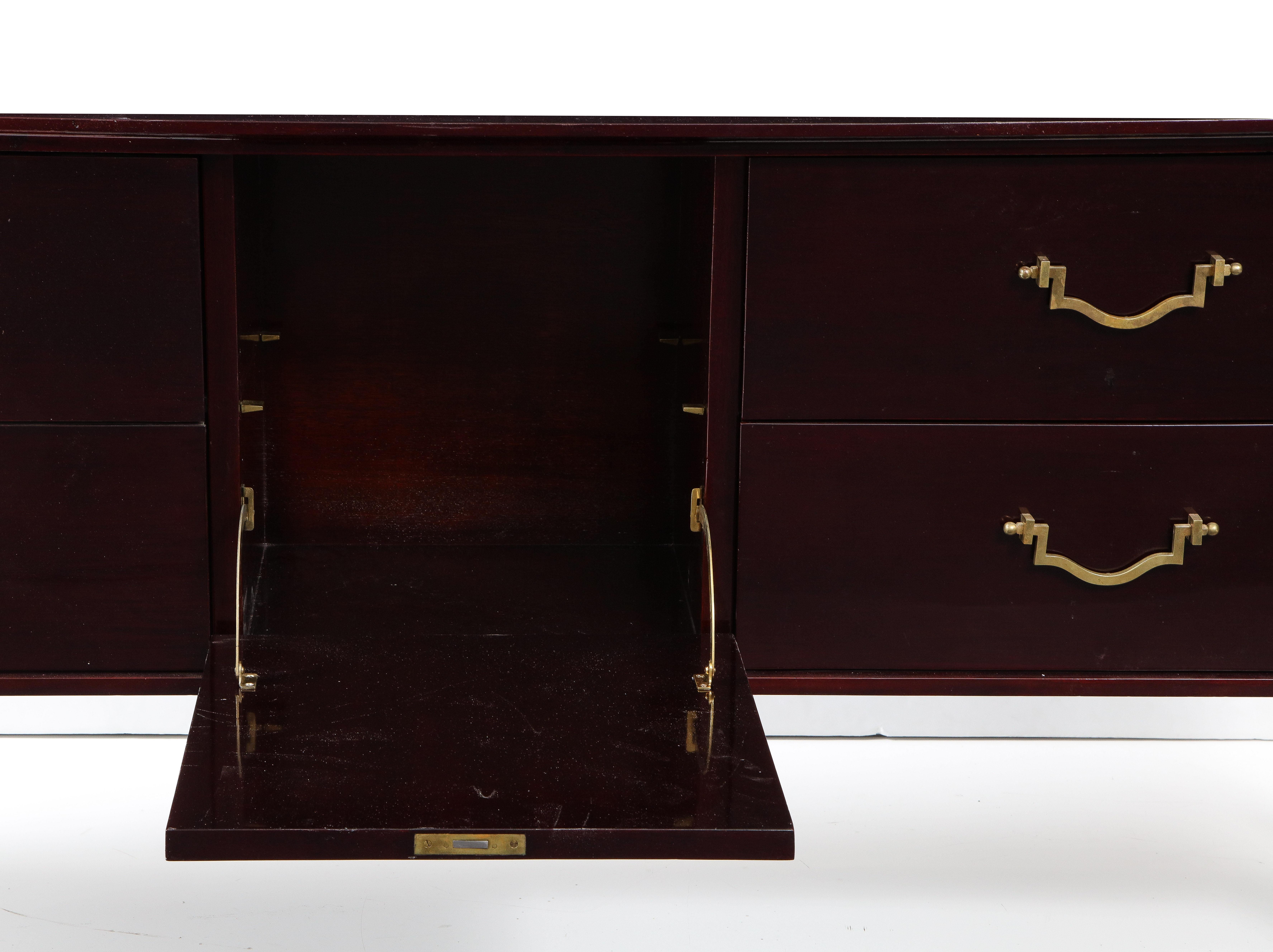 Lacquered Mahogany Cabinet by Roberto & Mito Block For Sale 2