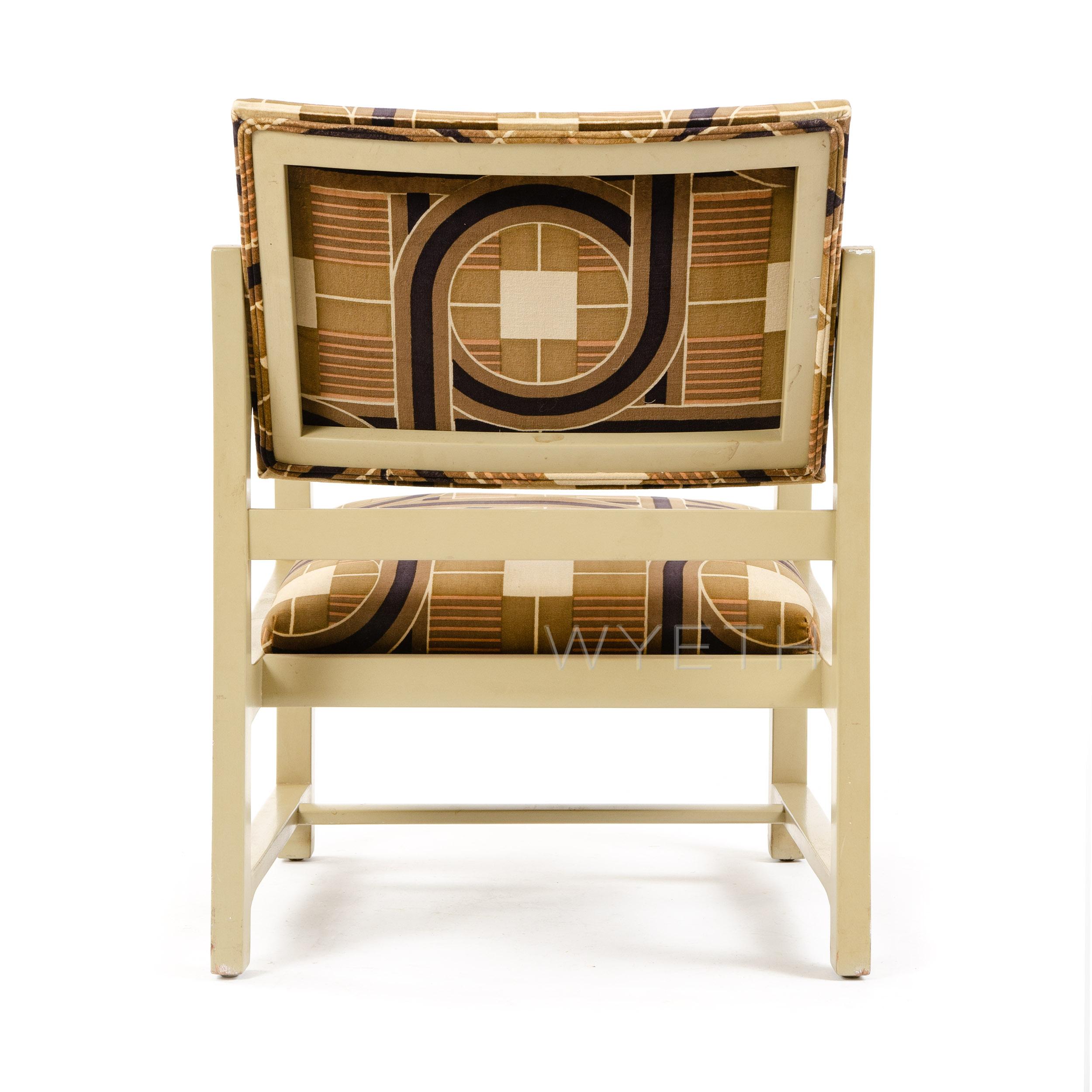 Lacquered Mahogany Lounge Chair by Edward Wormley for Dunbar In Good Condition For Sale In Sagaponack, NY