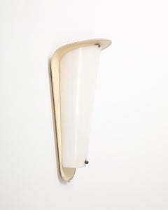 Lacquered Metal and Acrylic Tall Sconce, Italy, c. 1960