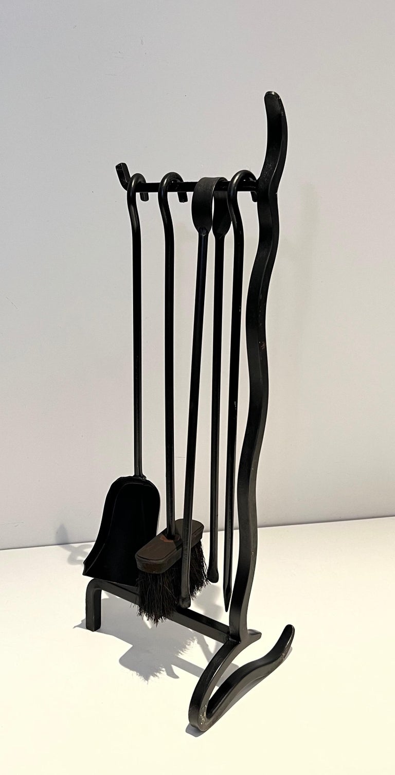 Lacquered Metal Design Fireplace Tools For Sale at 1stDibs