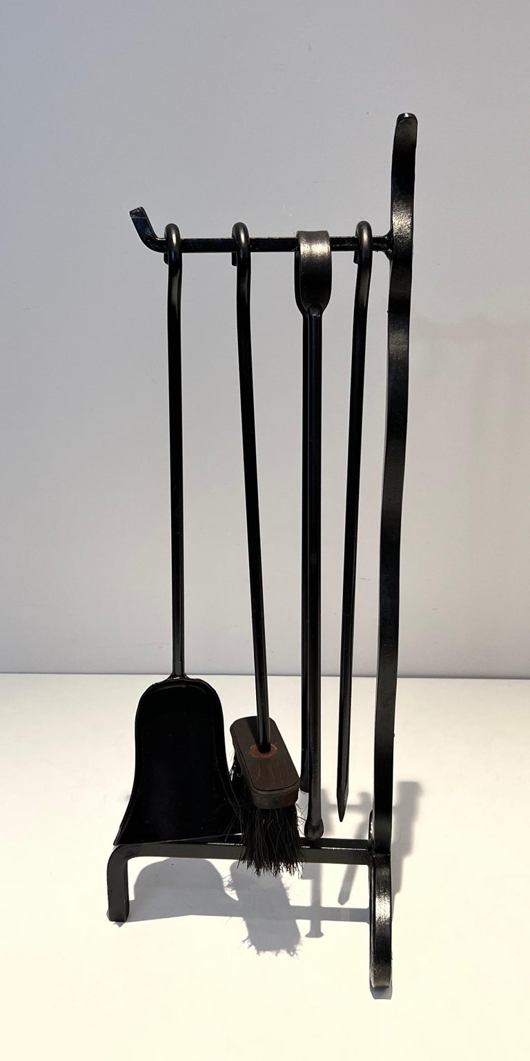 Lacquered Metal Design Fireplace Tools For Sale at 1stDibs