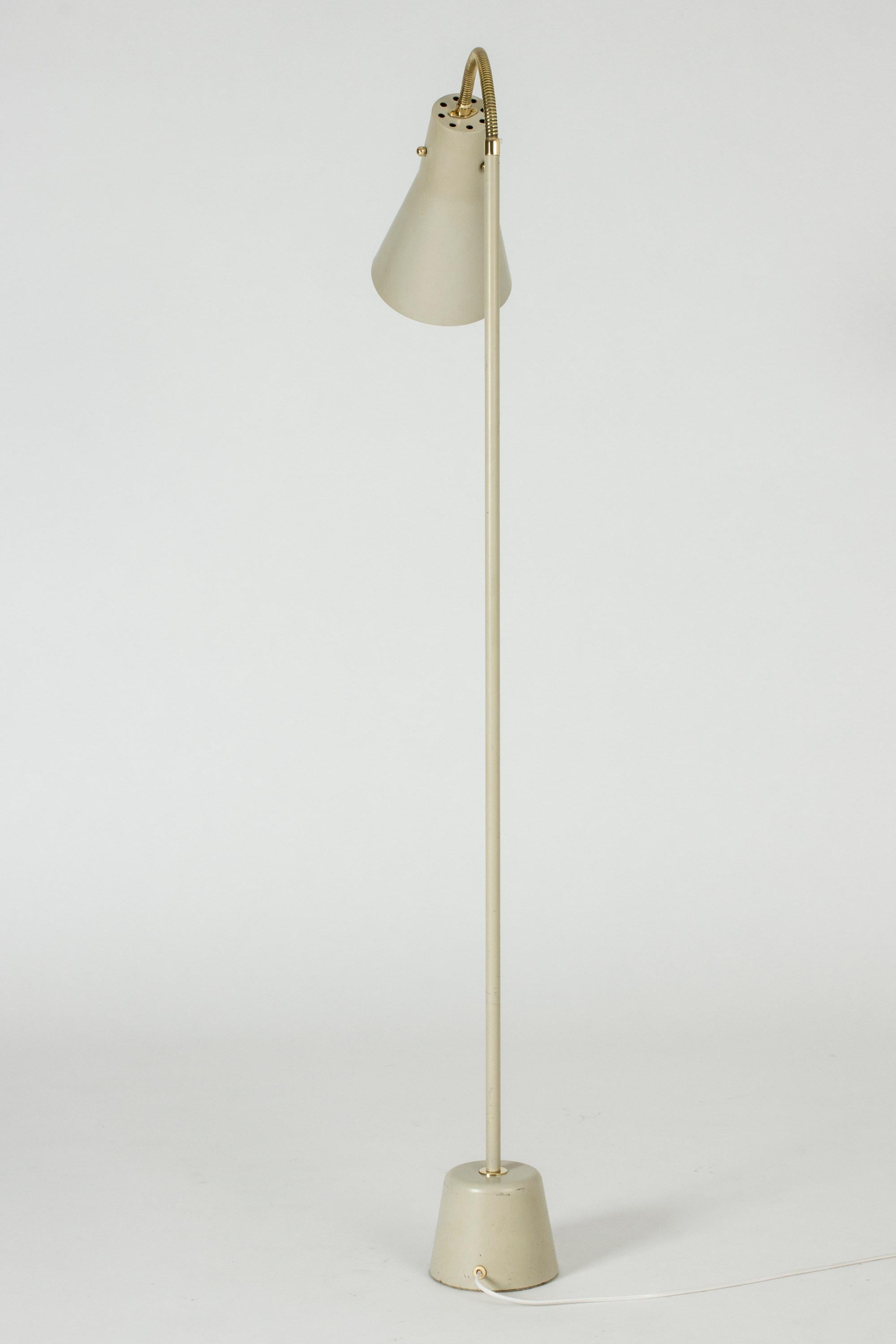 Scandinavian Modern Lacquered Metal Floor Lamp by Lisa Johansson-Pape