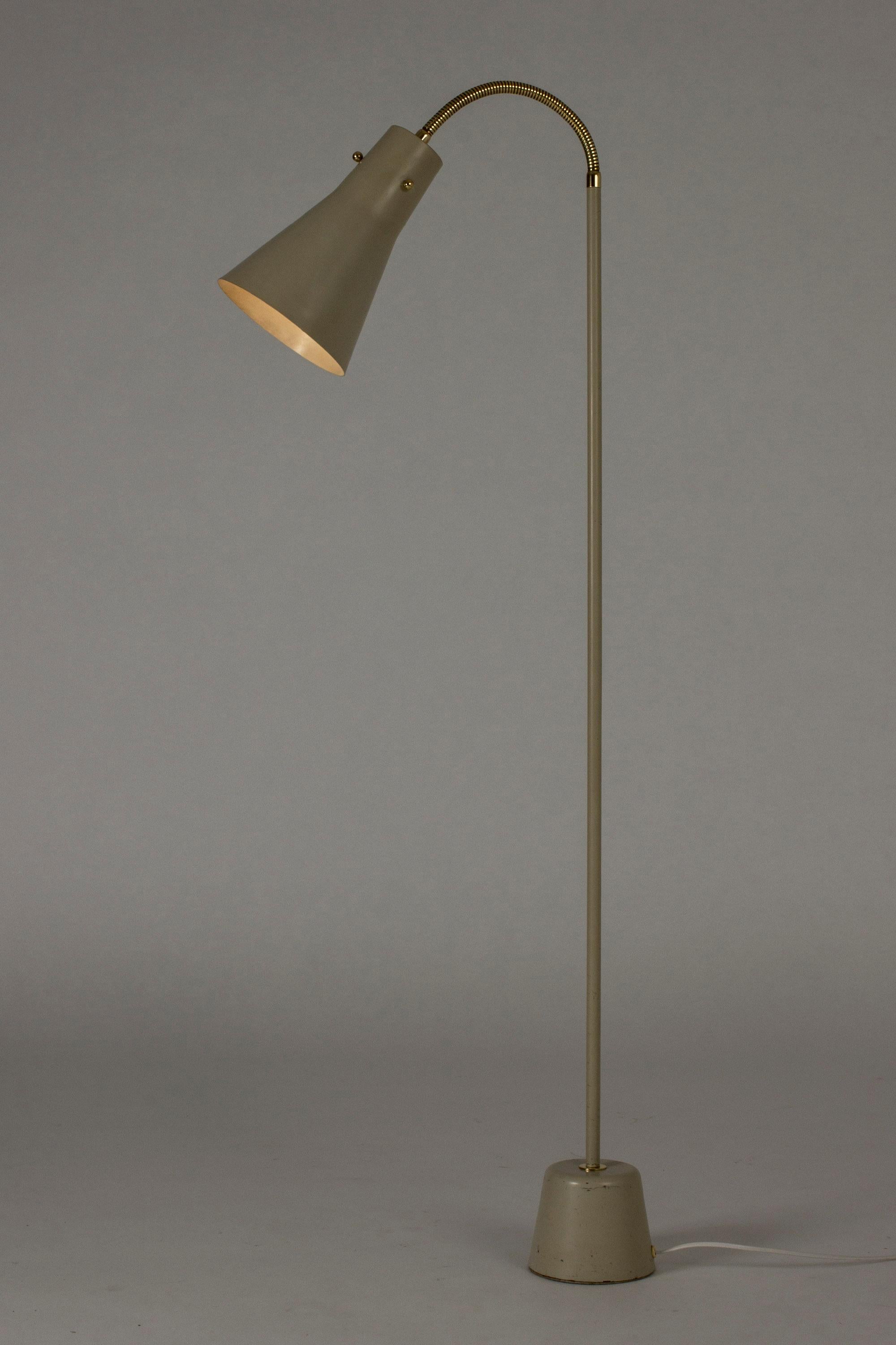 Finnish Lacquered Metal Floor Lamp by Lisa Johansson-Pape