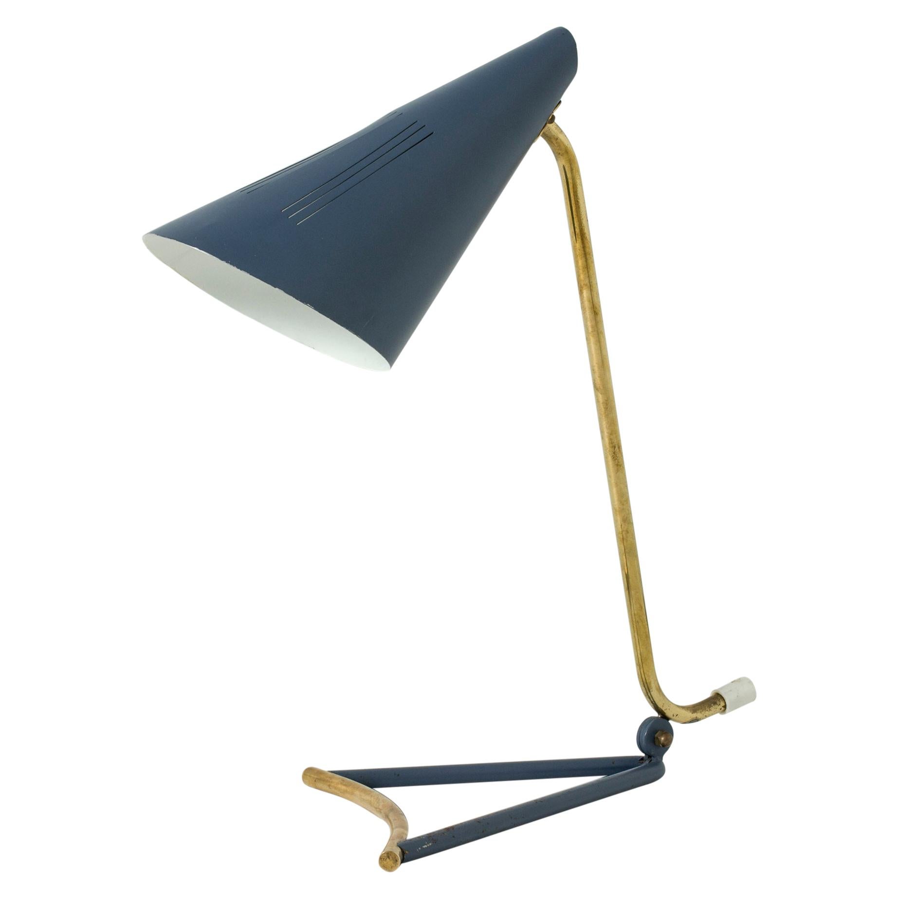 Lacquered Metal Table Lamp by Knud Joos for Lyfa, Denmark, 1950s