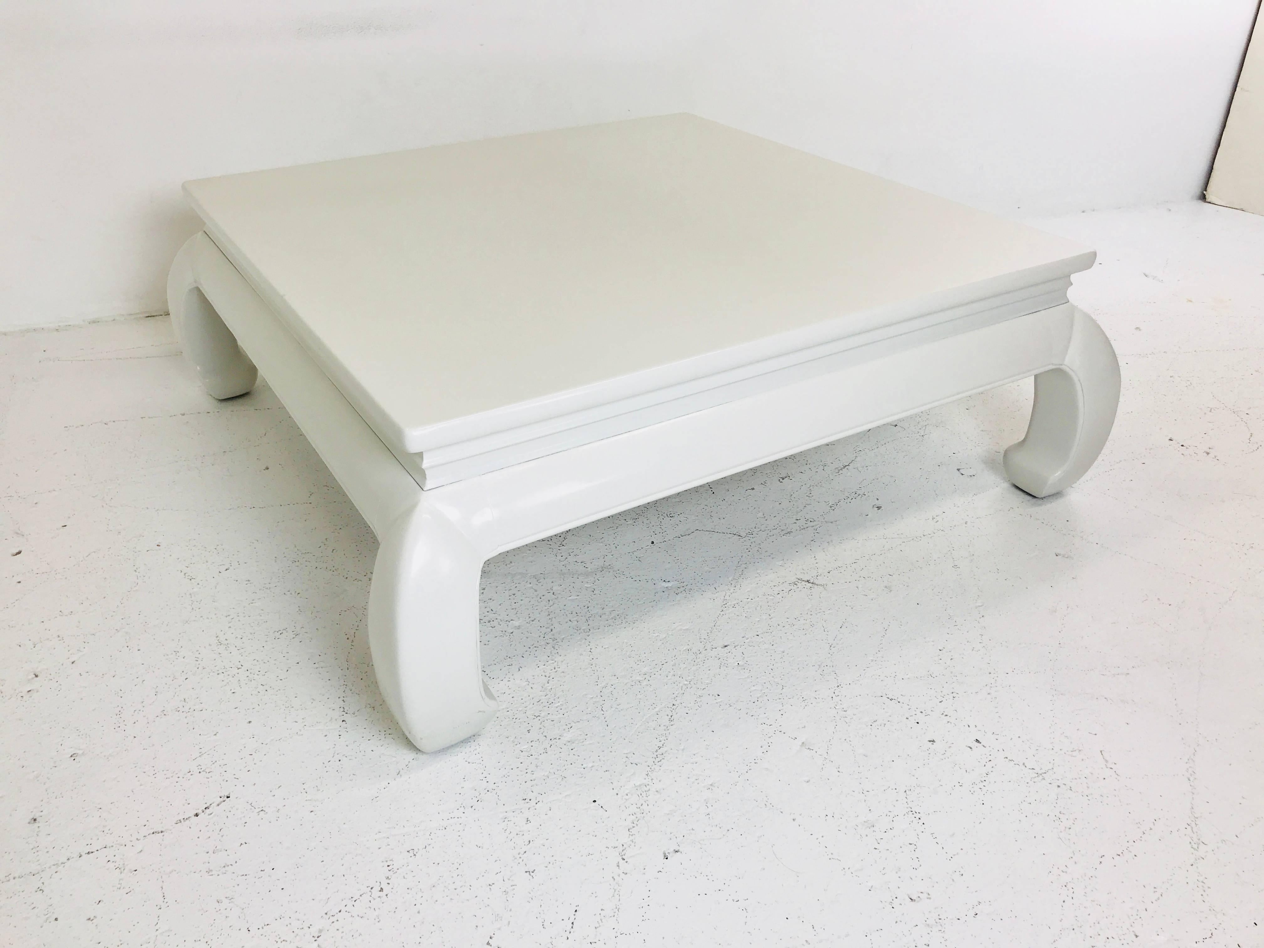 Mid-Century Modern Lacquered Ming Style Coffee Table