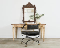 Lacquered Neoclassical Style Desk or Library Writing Table