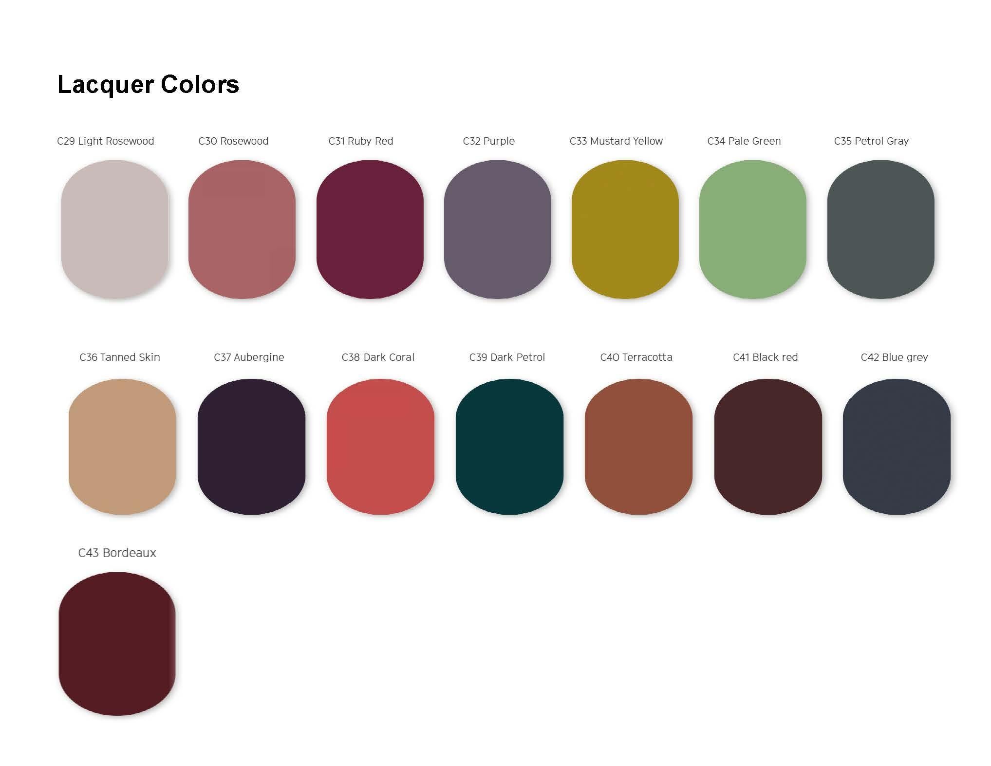 Table de nuit laquée dans des couleurs RAL personnalisées, lot de 2 en vente 1