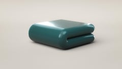 Lacquered Oak Chubby Coffee Table by Arthur Vallin