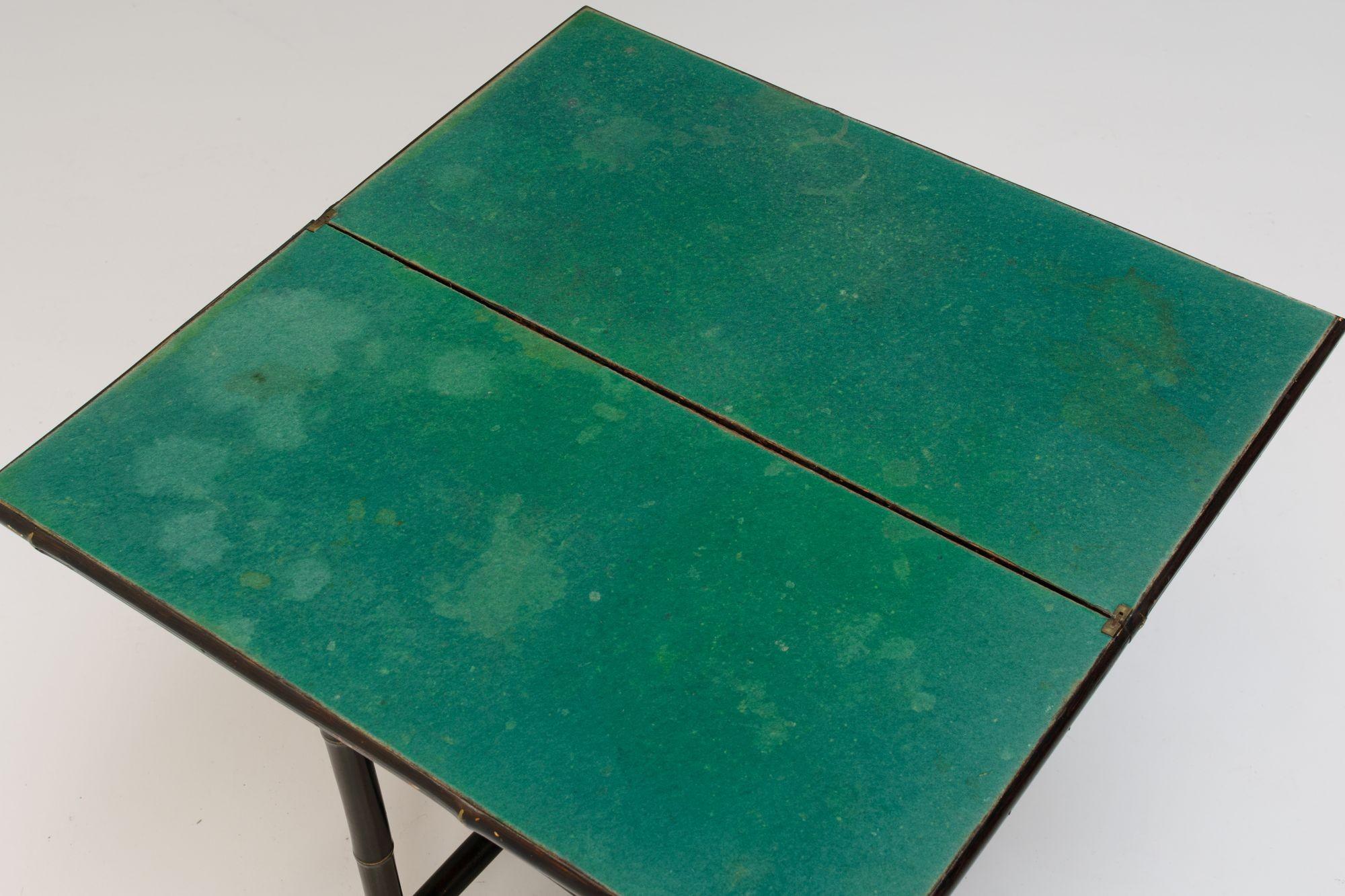 Pine Lacquered Occasional Card Table For Sale