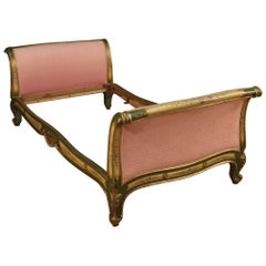 Lacquered and Painted Venetian Bed, 20th Century