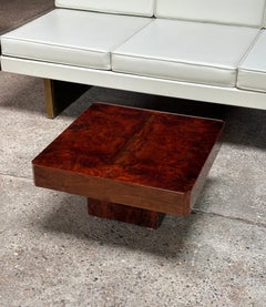 Lacquered Parchment Coffee or Side Table in the Style of Aldo Tura, Italy 1970's