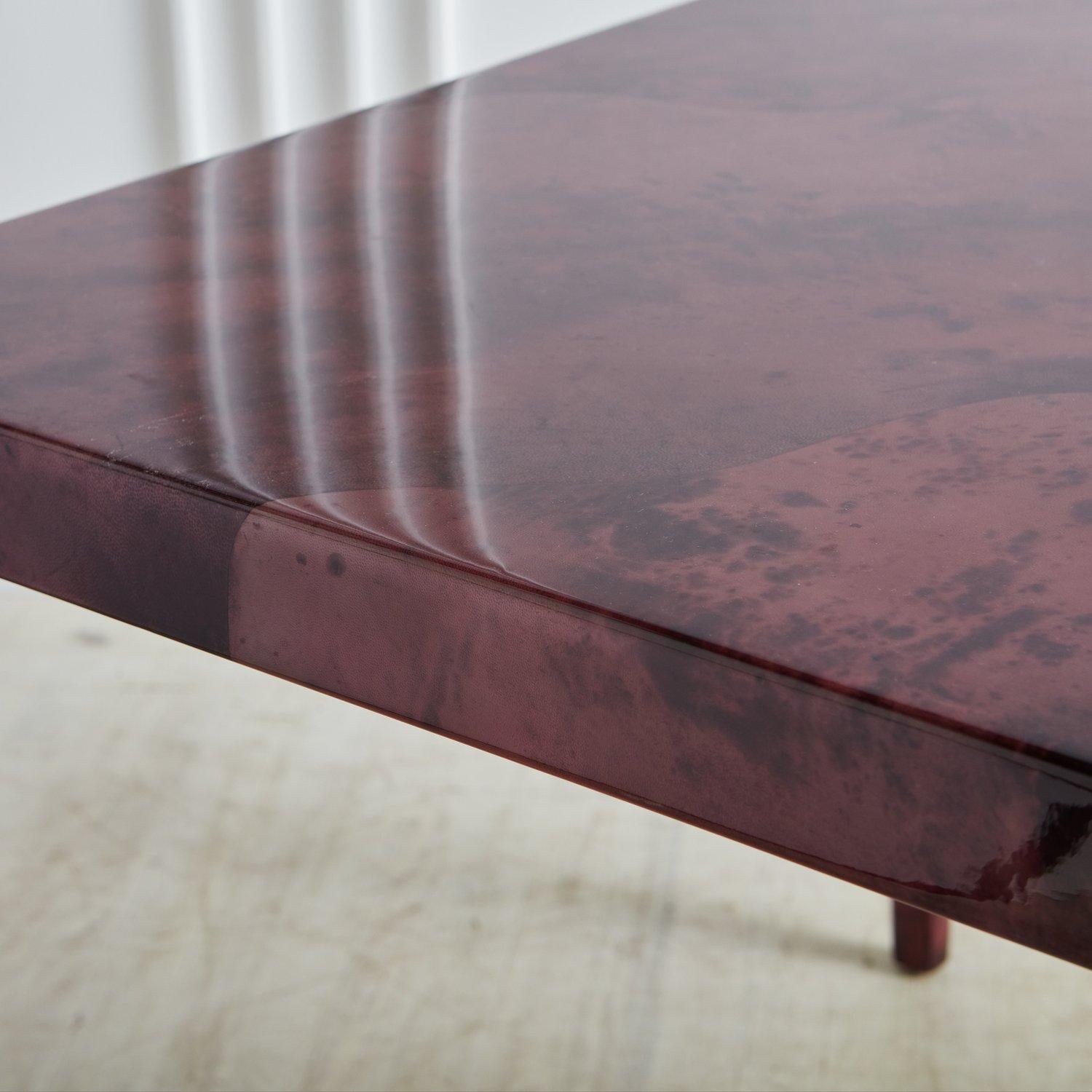 Lacquered Parchment Dining Table by Enrique Garcel, Colombia 20th Century For Sale 1