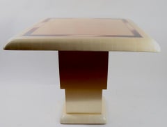 Lacquered Parchment Game or Center Table