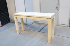 Lacquered Parchment Modernist Console