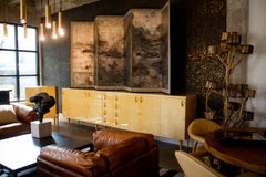 Lacquered Parchment Sideboard by Aldo Tura, Italy, 1960s