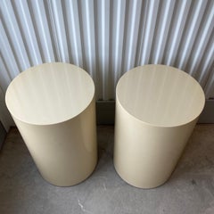 Lacquered Paul Mayen for Intrex Habitat Pedestal - a Pair