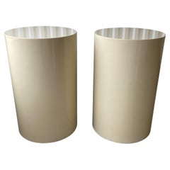 Used Lacquered Paul Mayen for Intrex Habitat Pedestal - a Pair