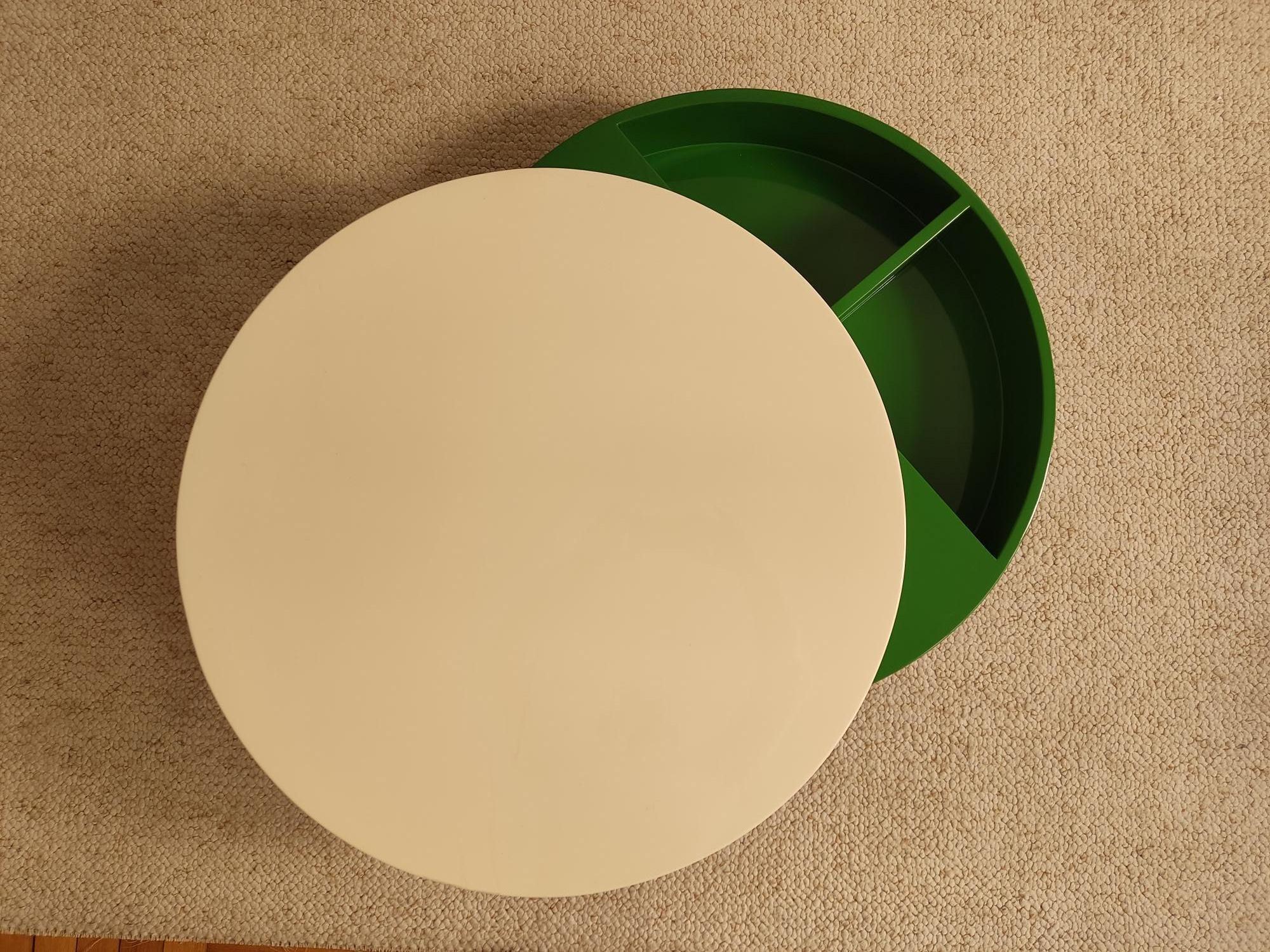 Lacquered rotating circular table - France 1970 1