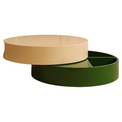 Lacquered rotating circular table - France 1970