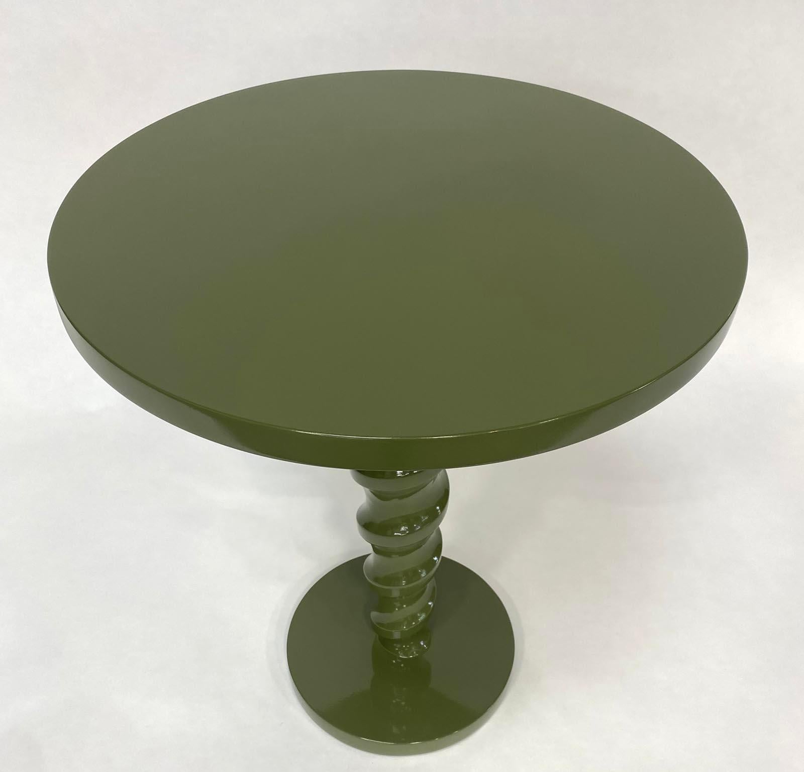 Modern Lacquered Screw Table by Dos Gallos Studio For Sale