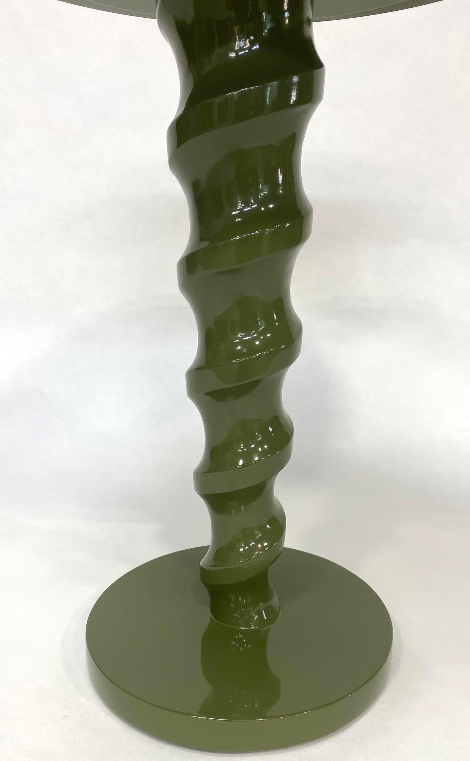 American Lacquered Screw Table by Dos Gallos Studio For Sale