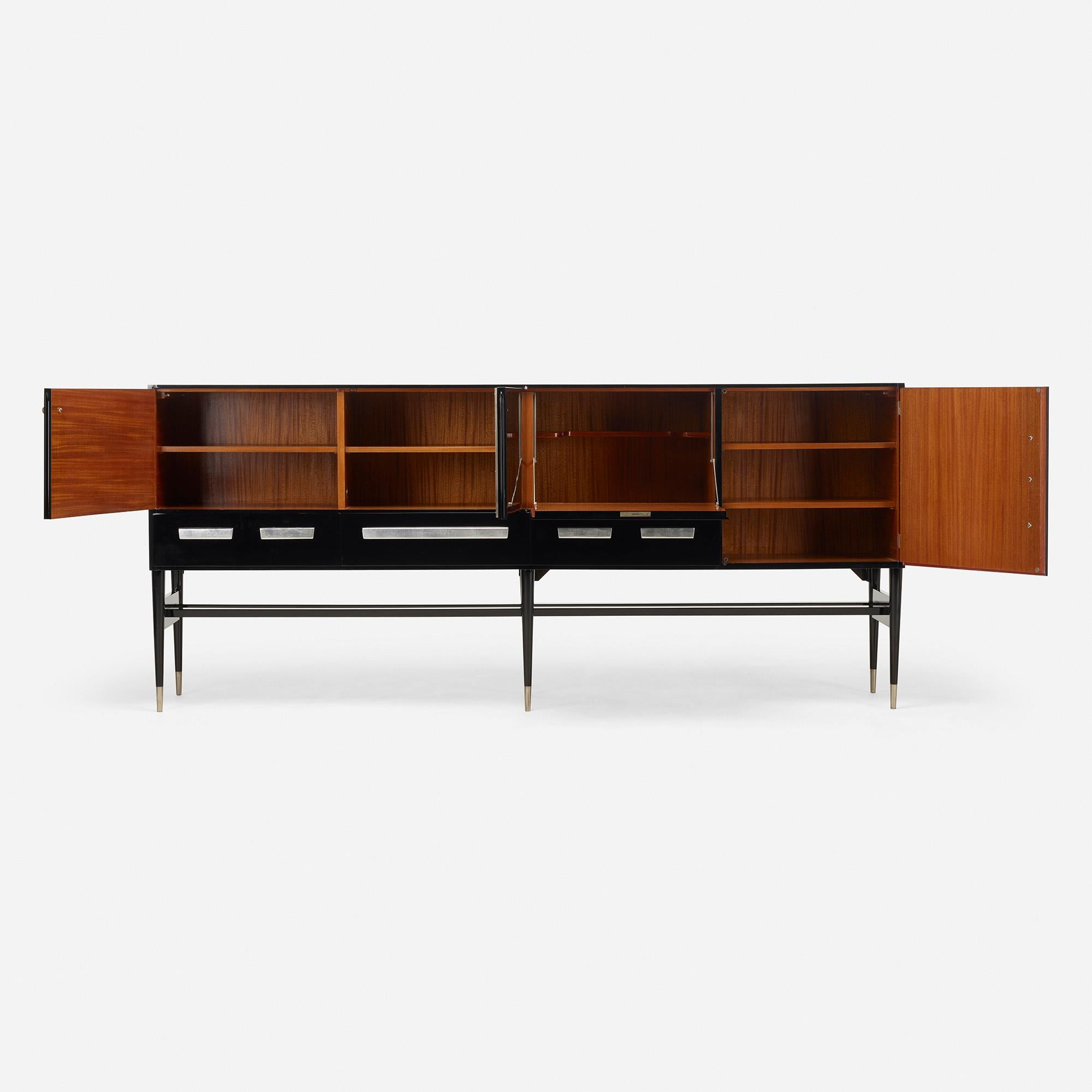 Mid-Century Modern Lacquered Sideboard by Berner Huwil