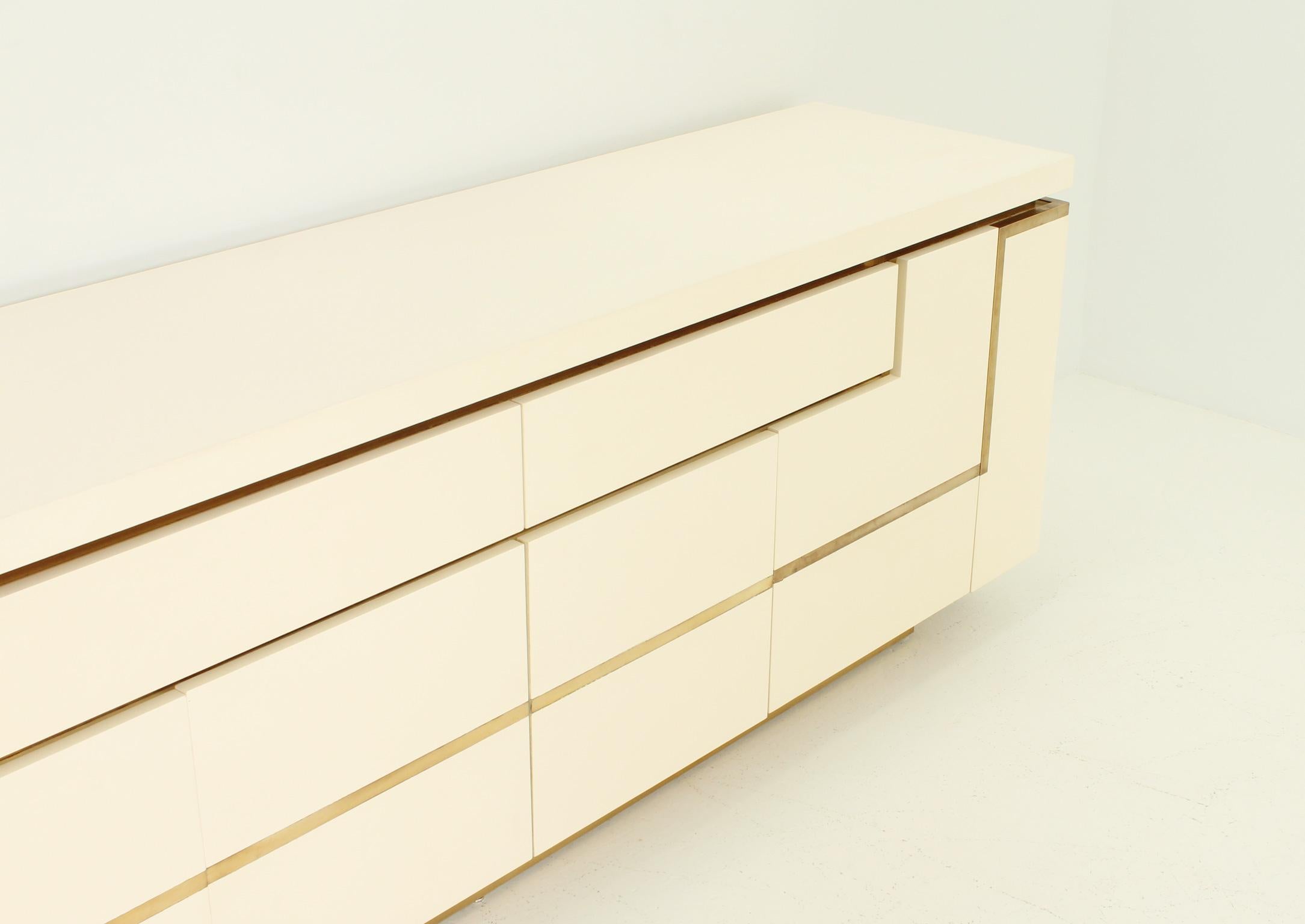 Lacquered Sideboard by Jean-Claude Mahey For Sale 3