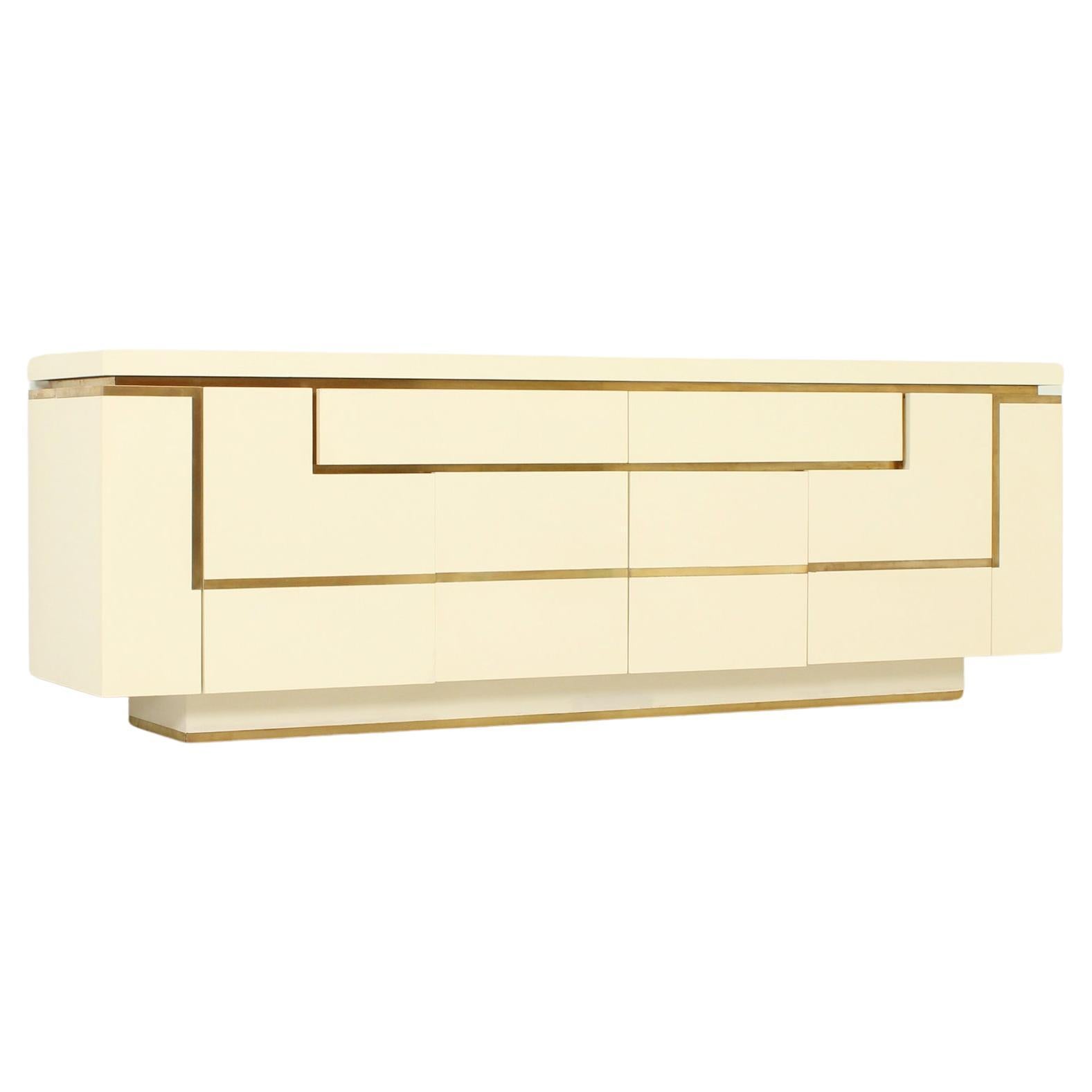 Lacquered Sideboard by Jean-Claude Mahey