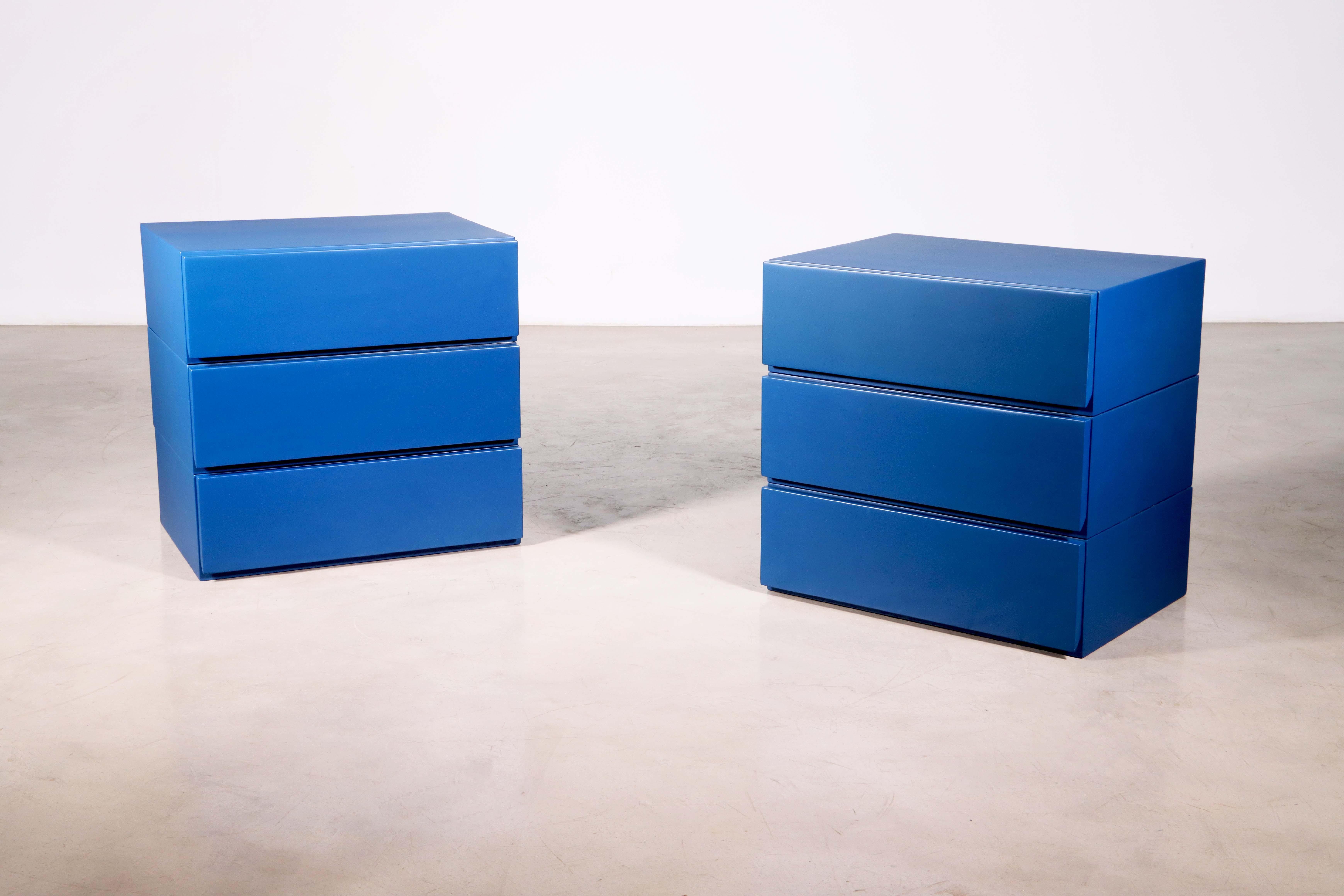 Lacquered Solid Wood Modern Minimal Modular Drawers from Costantini, Baccello For Sale 7