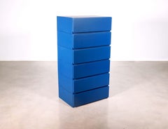 Lacquered Solid Wood Modern Minimal Modular Drawers from Costantini, Baccello