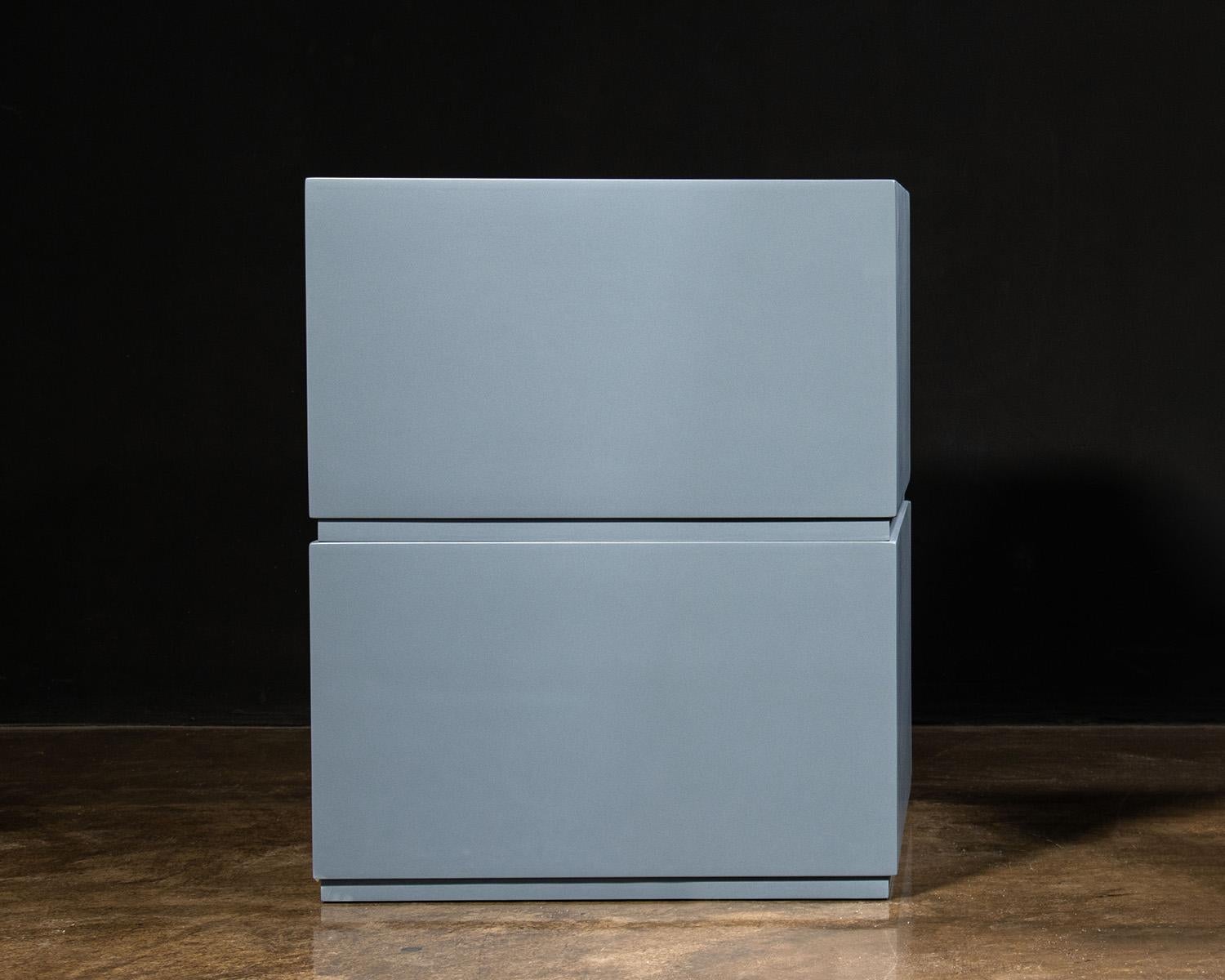 Contemporary Lacquered Solid Wood Modern Minimal Modular Drawers from Costantini, Baccello For Sale