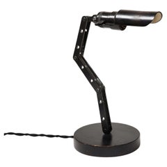 Lampada da tavolo articolata in acciaio laccato, Stati Uniti, 1950 ca.