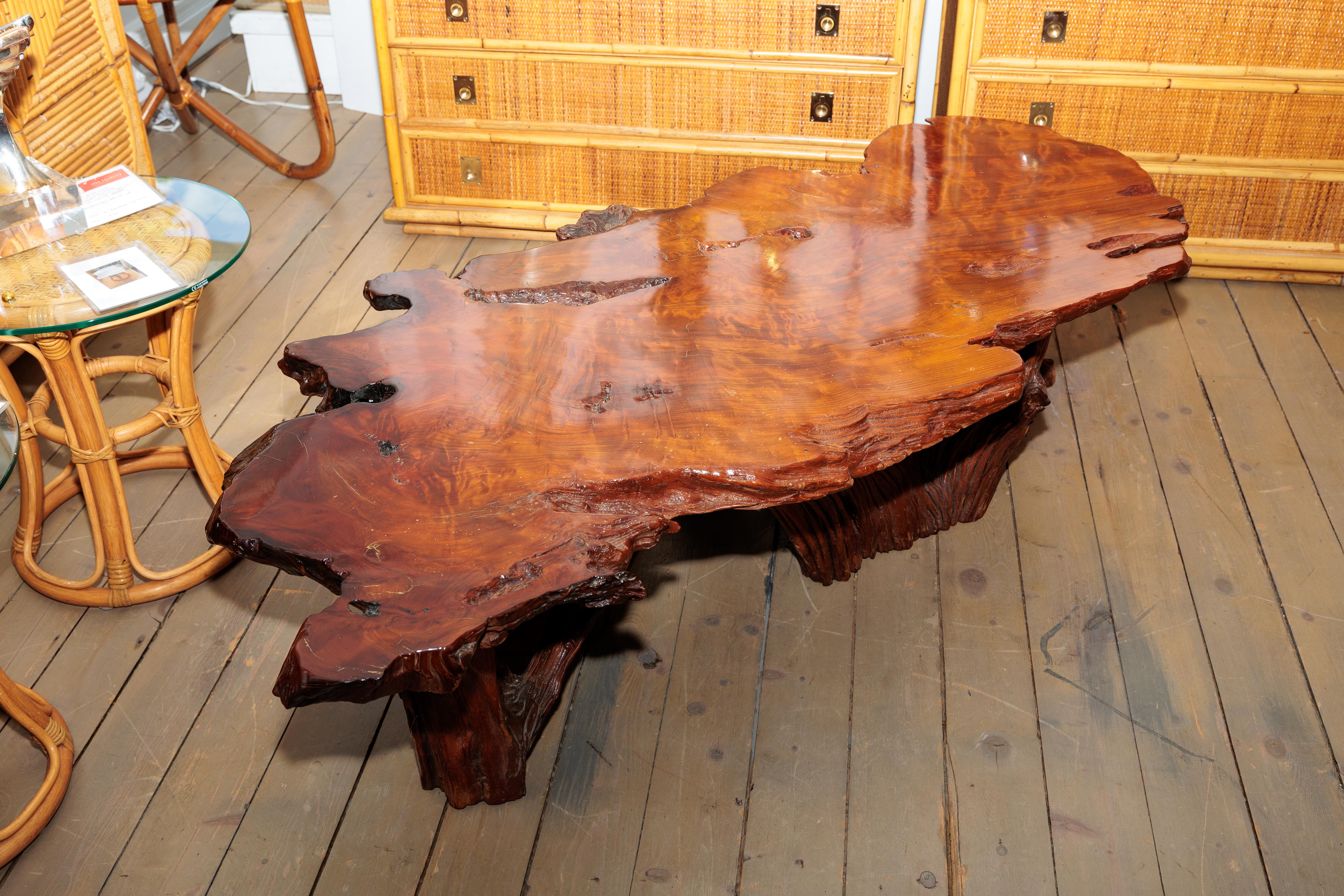 Mid-Century Modern Lacquered Tree Form Wood Coffee Tables For Sale