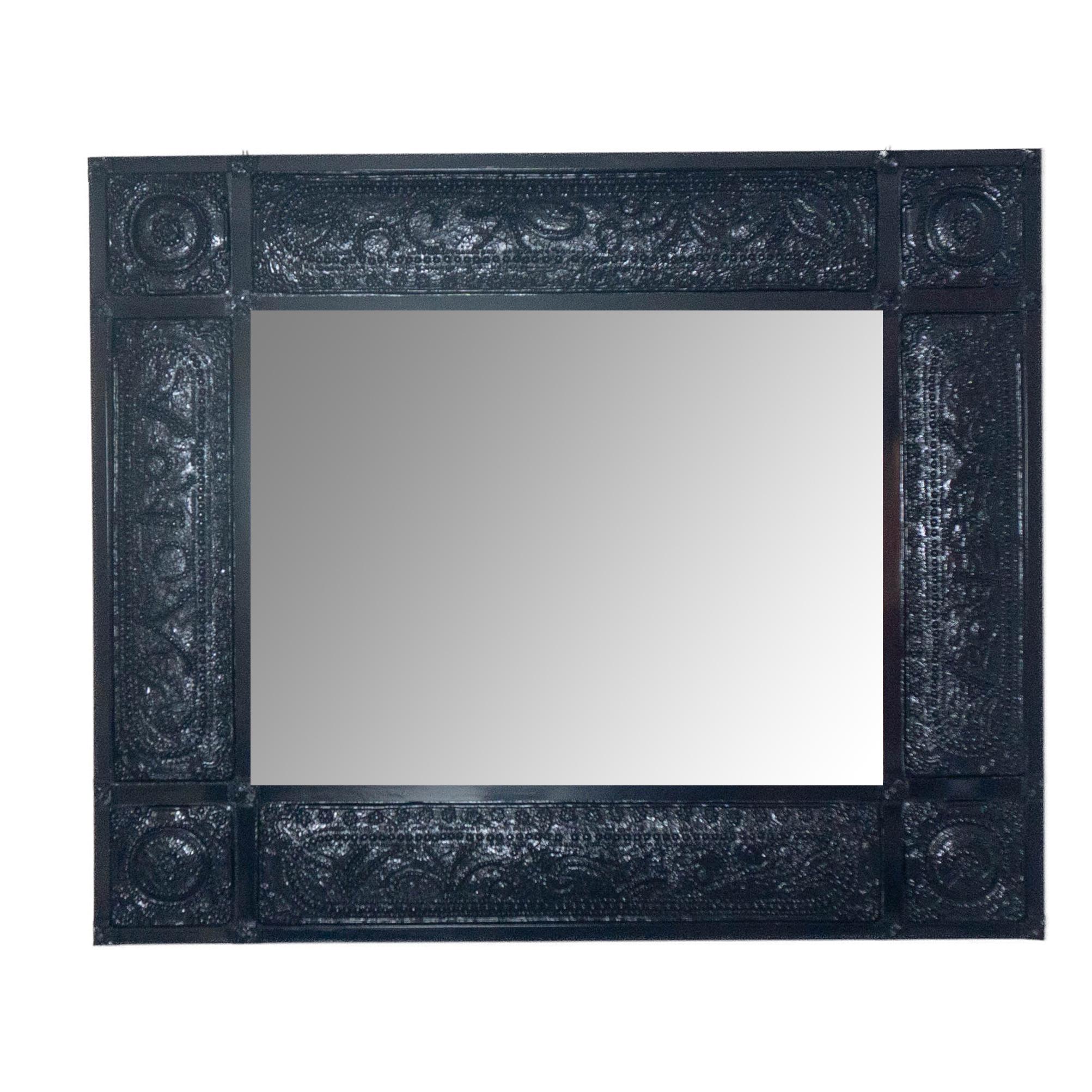 Lacquered Vintage Victorian Wall Mirror