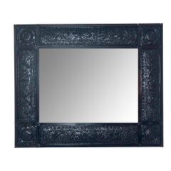 Lacquered Antique Victorian Wall Mirror