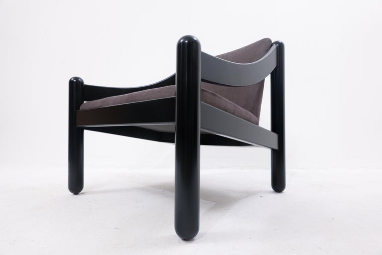 Italian Lacquered Wood Armchair Model 