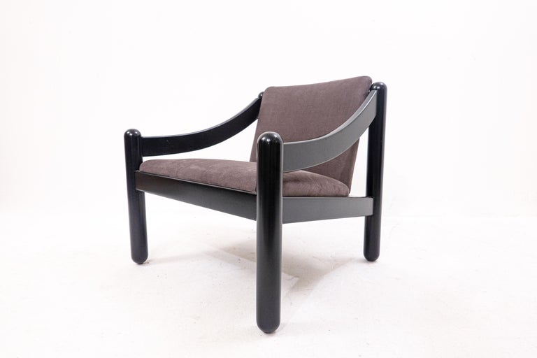 Lacquered Wood Armchair Model 