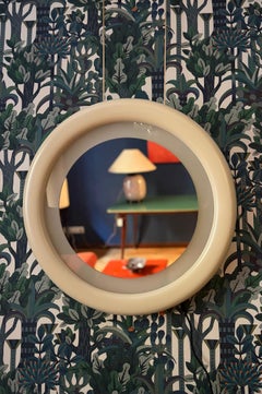 Lacquered Wood Backlit Mirror