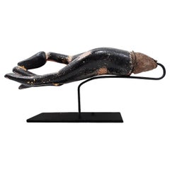 Lacquered Wood Buddha Hand, Early 20th Century
