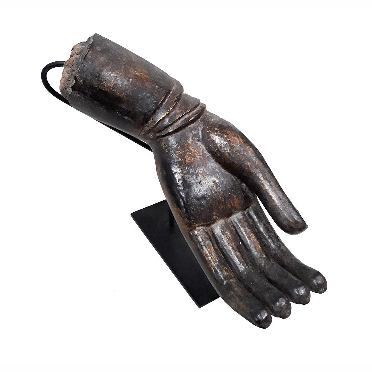 Other Lacquered Wood Buddha Hand, Early 20th Century