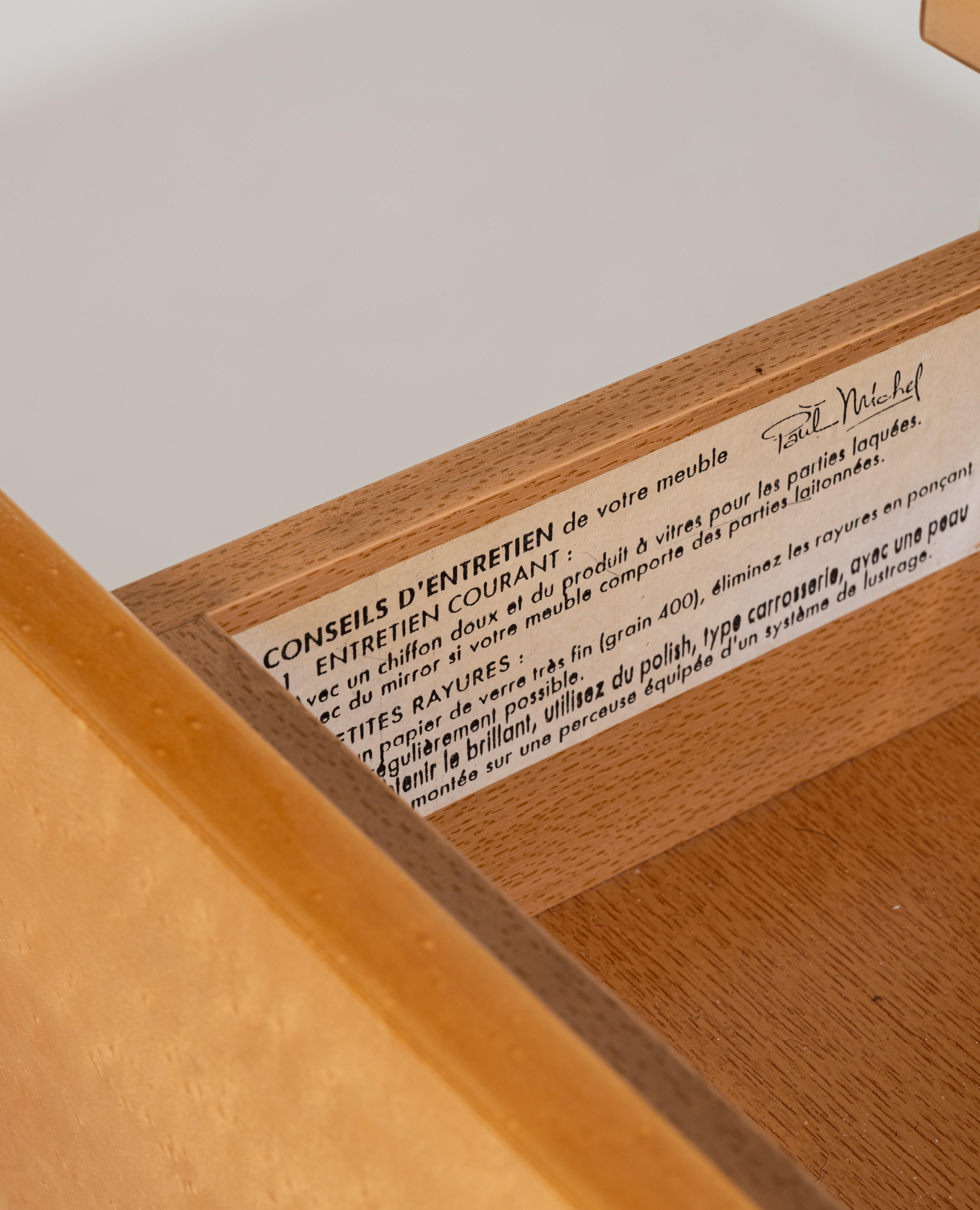 Lacquered wood chest of drawers, 1970s For Sale 9