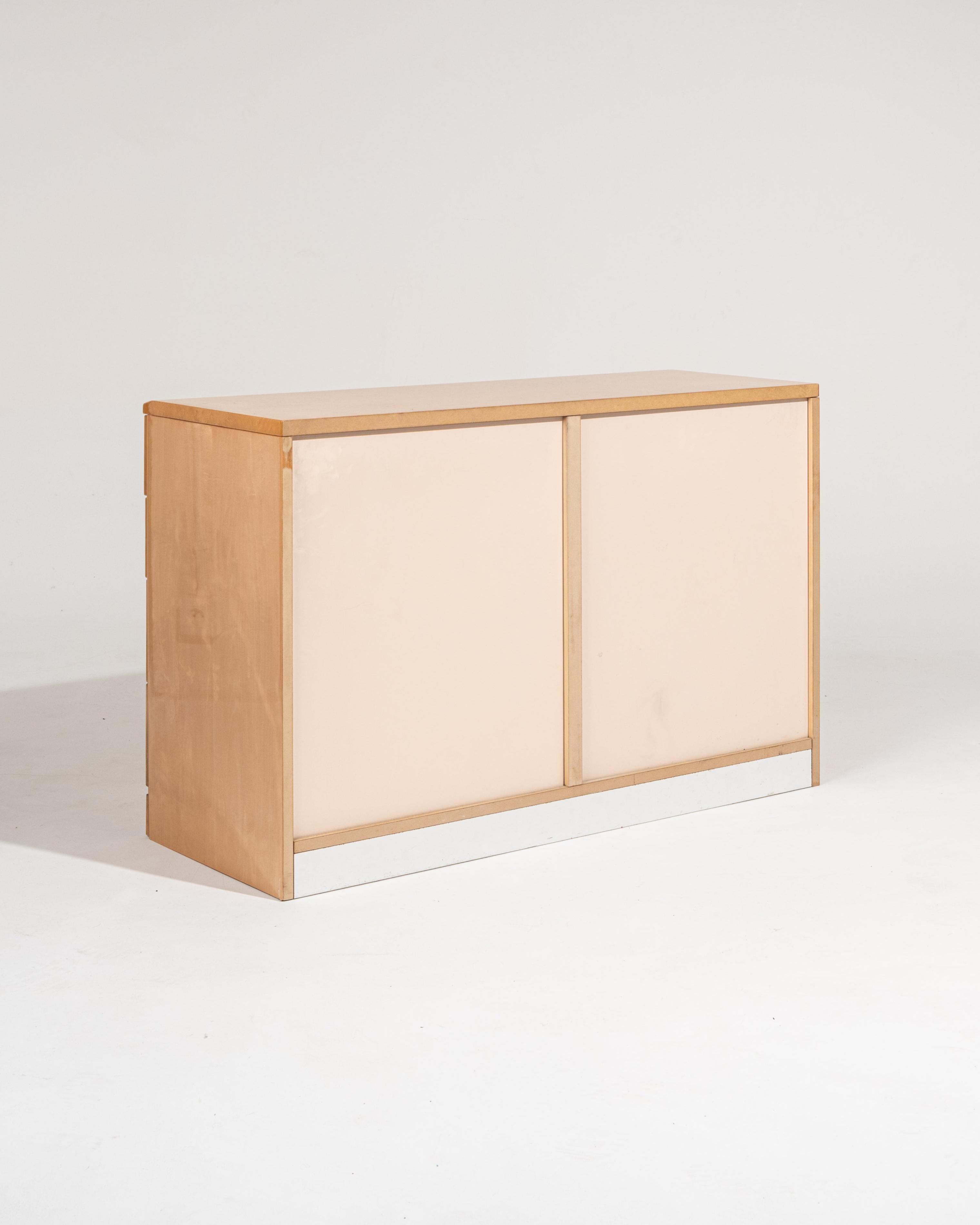 Lacquered wood chest of drawers, 1970s In Good Condition For Sale In PARIS, FR