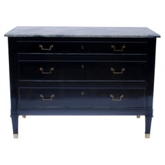 Lacquered Wood Chest of Drawers by Maison Jansen