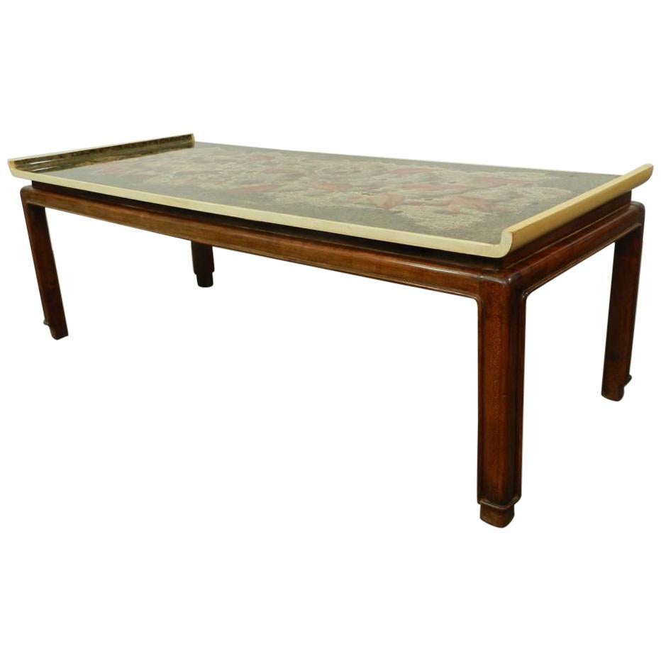 Lacquered Wood Coffee Table by Paul Vandenbulcke for De Coene, circa 1950 For Sale