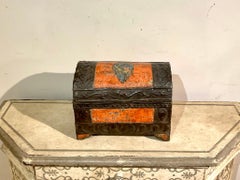 Lacquered Wood Coin Case, Mid 15th Century