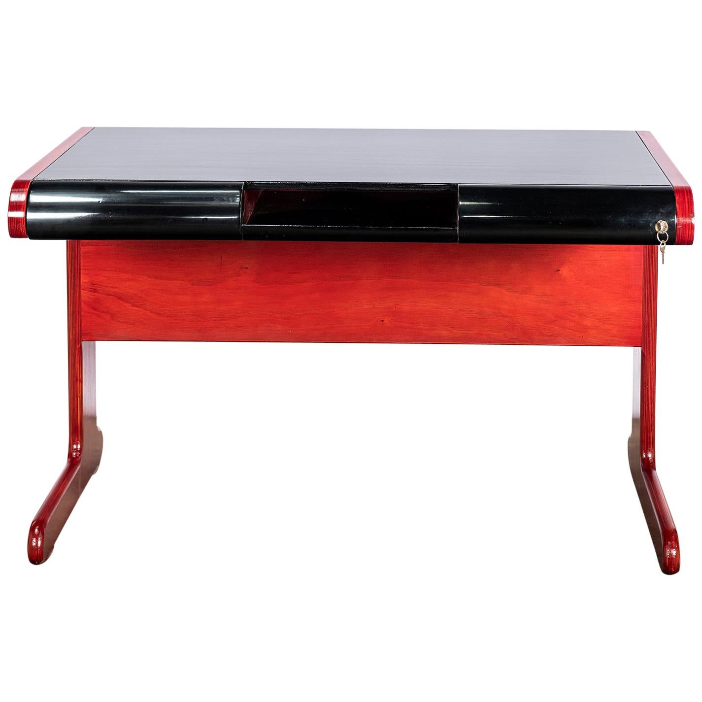 Lacquered Wood Desk by Stilka, Argentina, circa 1970