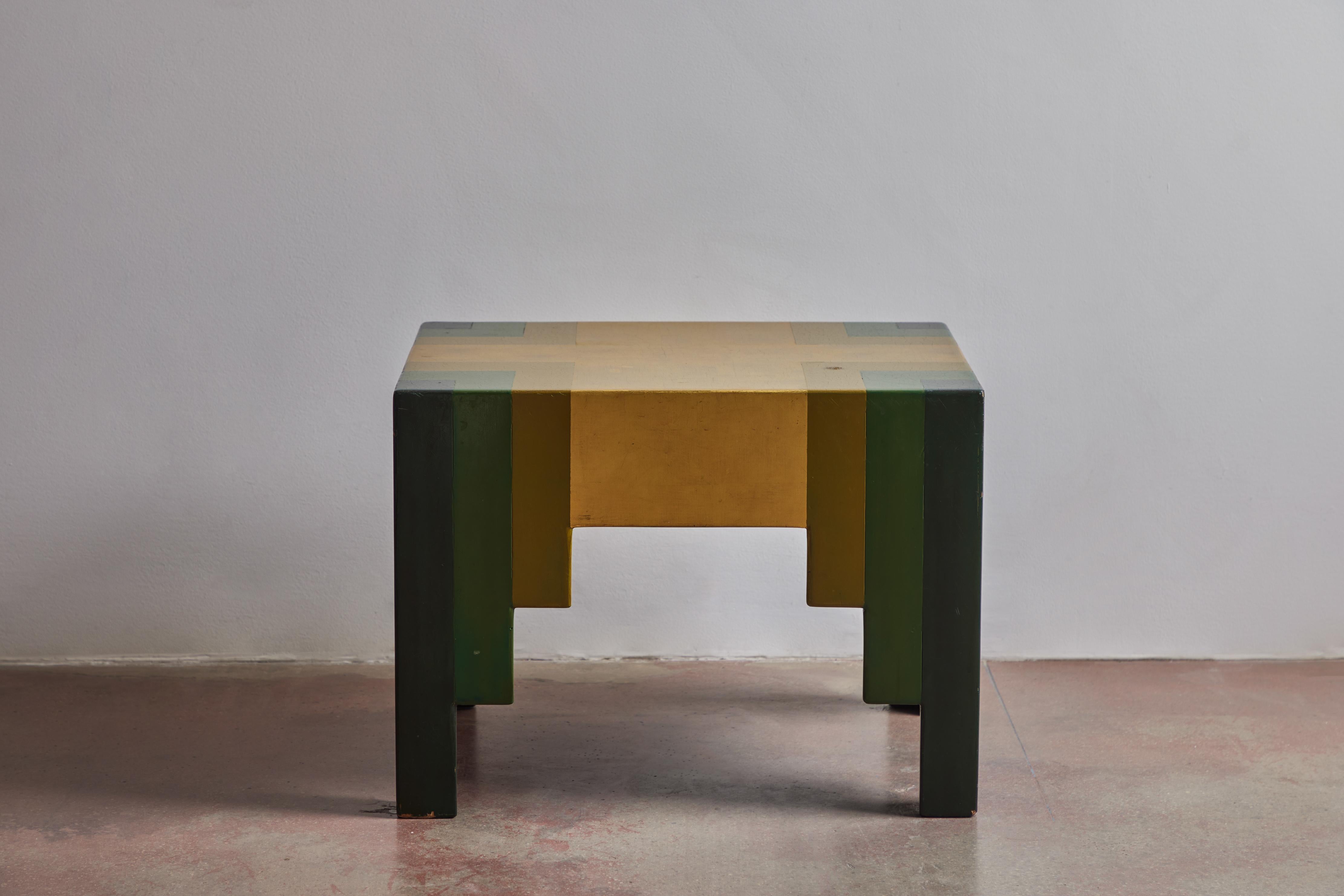 Italian Lacquered Wood Occasional Table by Paul Follot For Sale